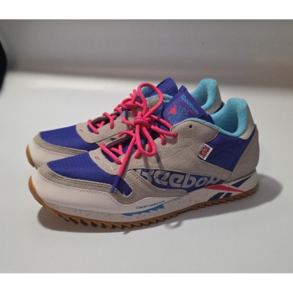 Reebok CL Classic Purple Gray Shoes -male Size 6.5 (DV7454) concept‎ sample 003